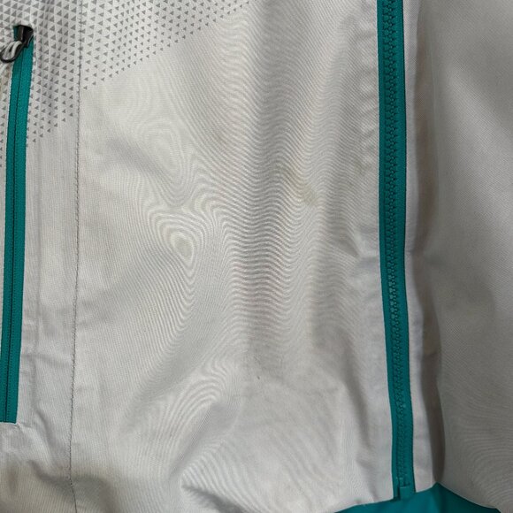 The North Face Women's Insulated Jacket XL HyVent Primaloft Teal Grey - Picture 13 of 14